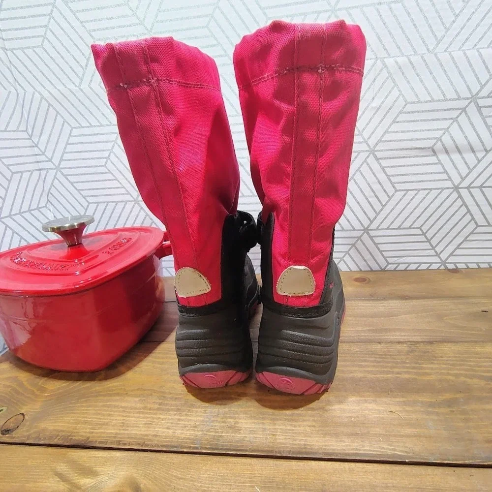 Kamik Youth Snow Boots Size 2 Pink Waterproof Insulated‎ Winter Cold Weather